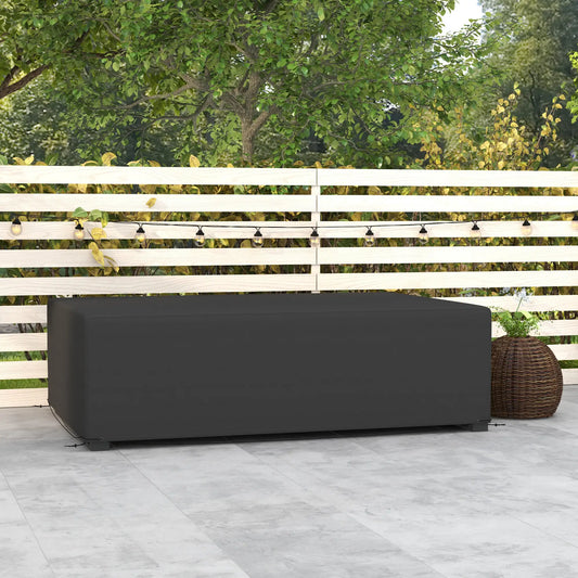 Waterproof Outdoor Sectional Sofa Cover, 97" x 65" x 26", Black Patio Furniture Covers Black at Gallery Canada