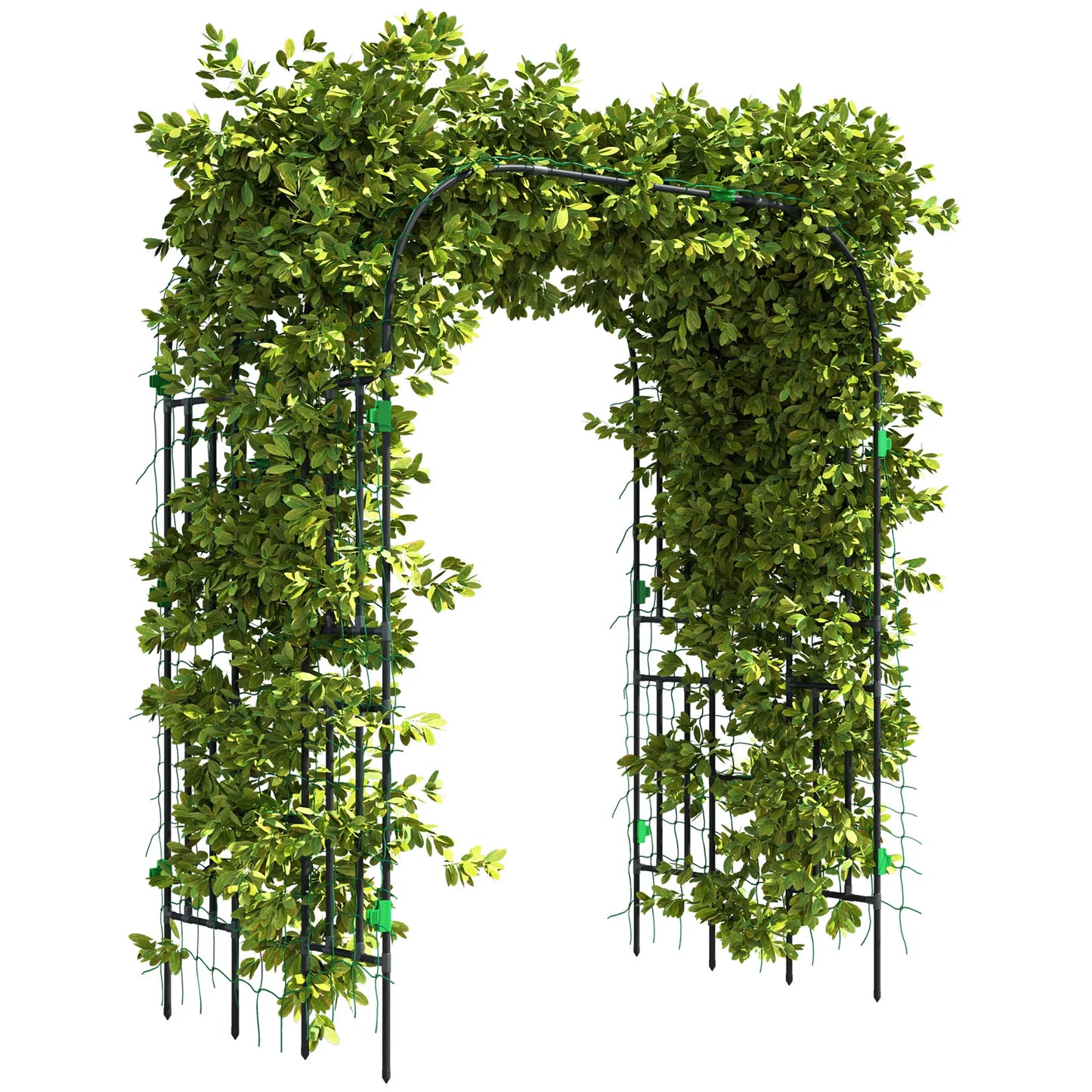 Arched Garden Trellis, 8 FT Tall Metal Plant Support with Netting Plant Stands at Gallery Canada