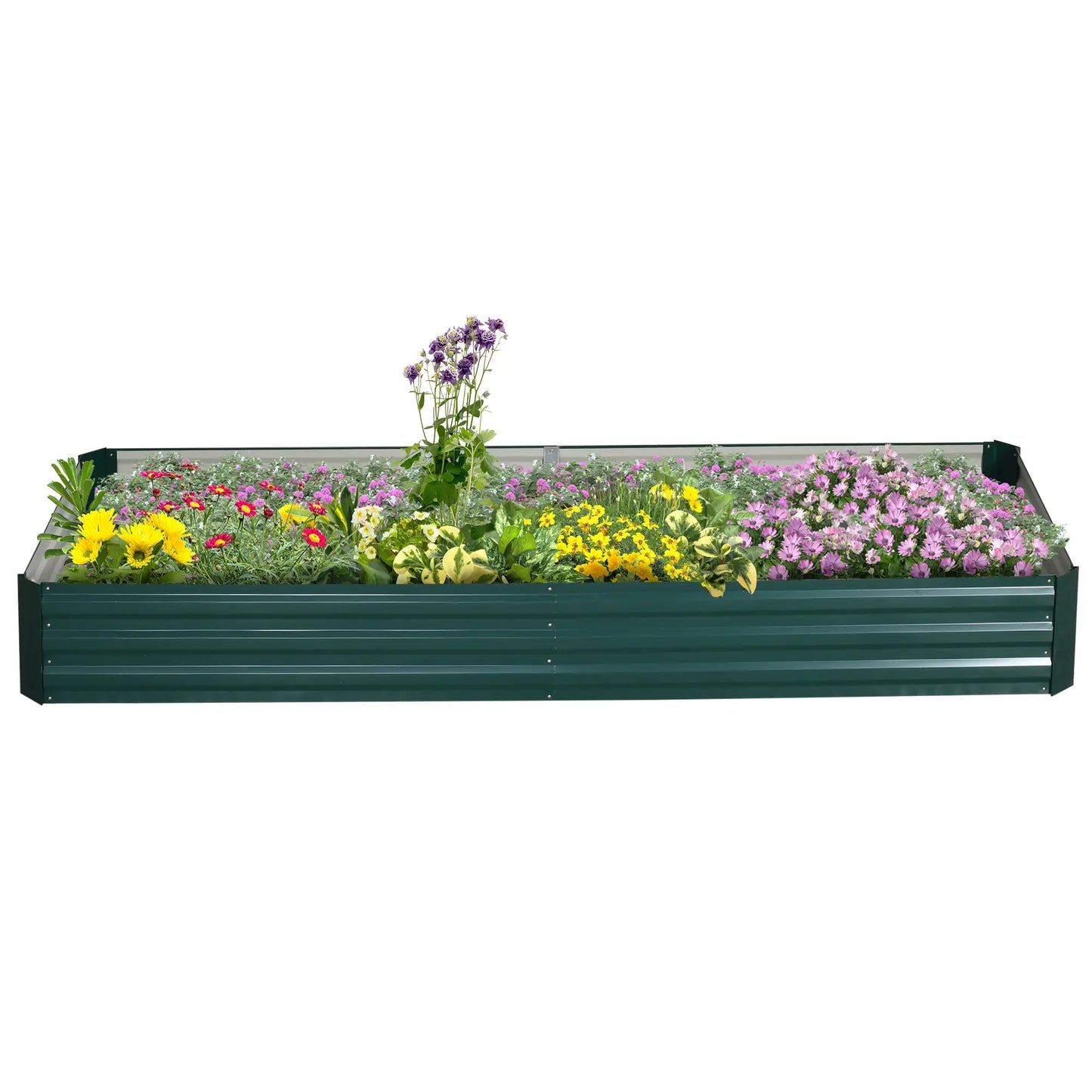 95" x 36" x 12" Galvanized Raised Garden Bed, Metal Elevated Planter Box Galvanized Planter Boxes at Gallery Canada