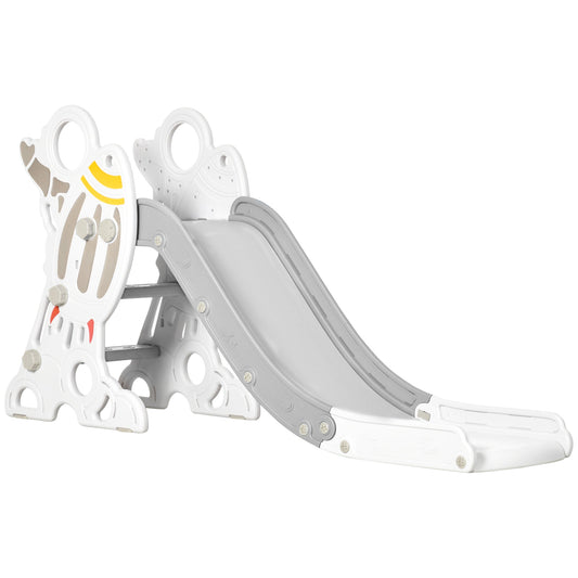 Toddler Slide Indoor for Kids 1.5-3 Years Old, Space Theme Climber Slide Playset, Grey - Gallery Canada