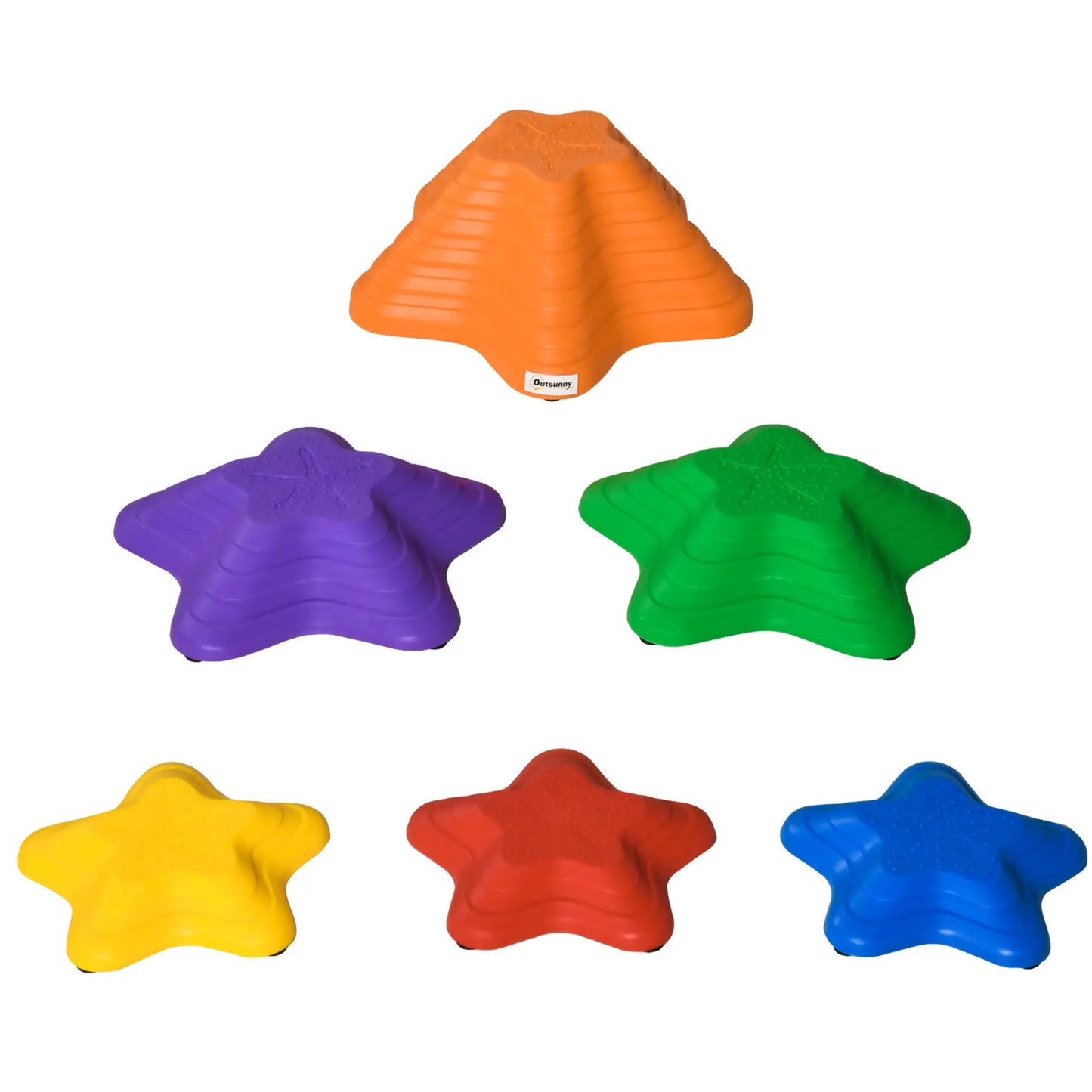 6PCs Larger Size Stepping Stones, Non-Slip Bottom, Stackable Obstacle Course Gym Sets & Swings at Gallery Canada
