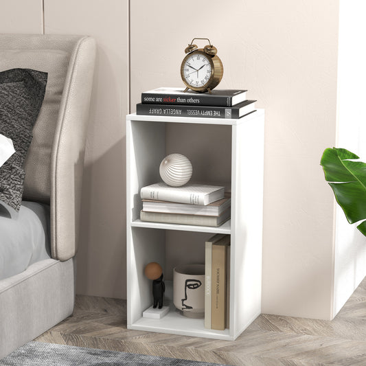 2 Cube Bookshelf, Living Room Bedroom, White Bookcases White at Gallery Canada