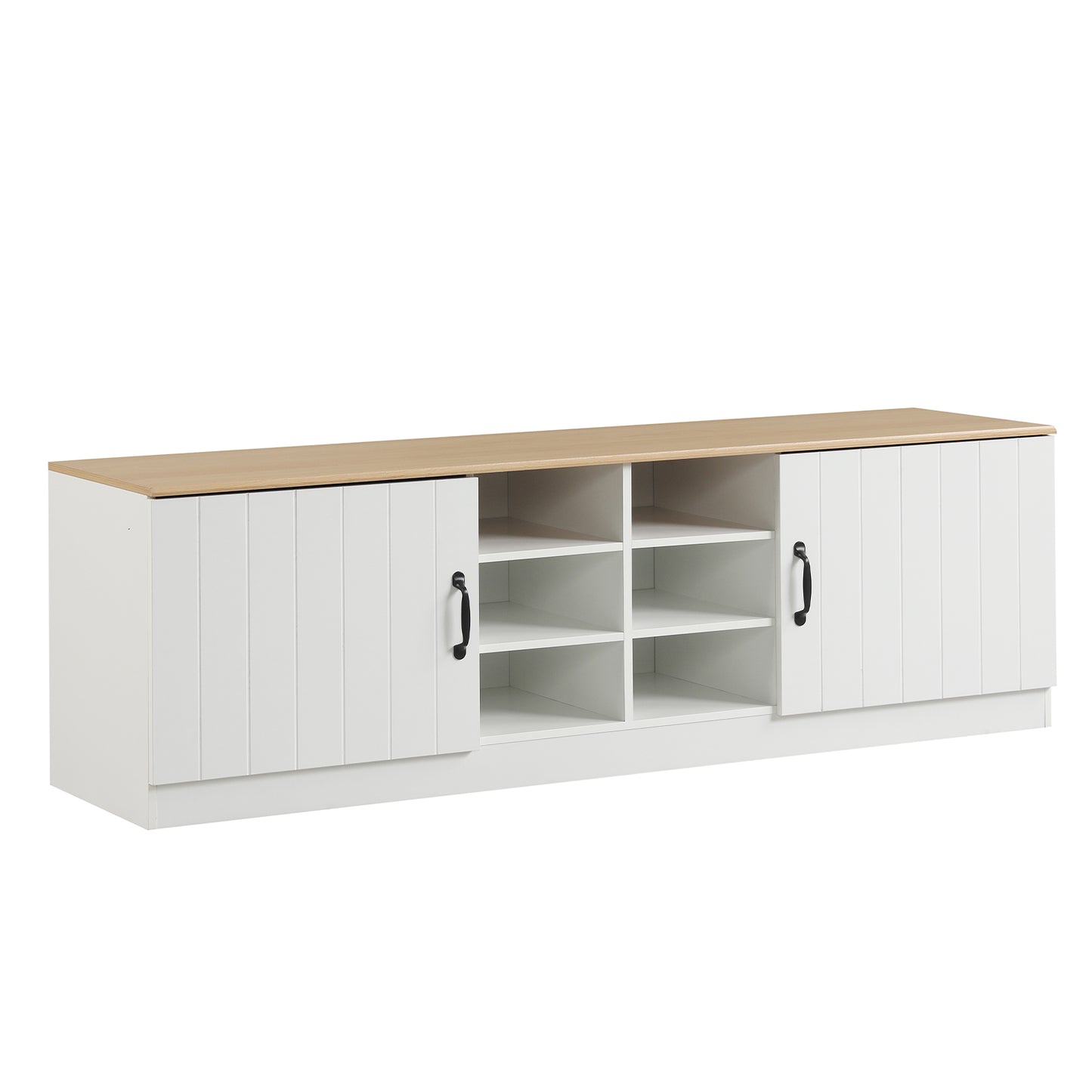 2-Door Shoe Bench Cabinet, Adjustable Shelves, Natural Shoe Racks & Storage Benches at Gallery Canada