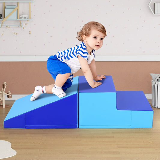 2-Piece Step And Slide Climber, Foam Blocks, Navy Climbers & Slides Navy at Gallery Canada