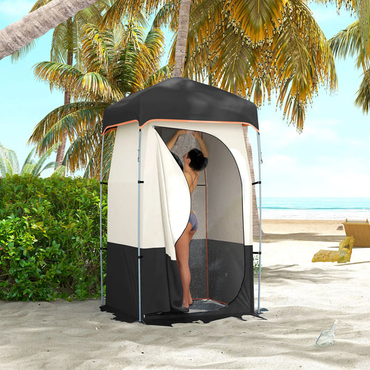 Camping Shower Tent, Portable Privacy Shelter, Black Camping Tents Black at Gallery Canada