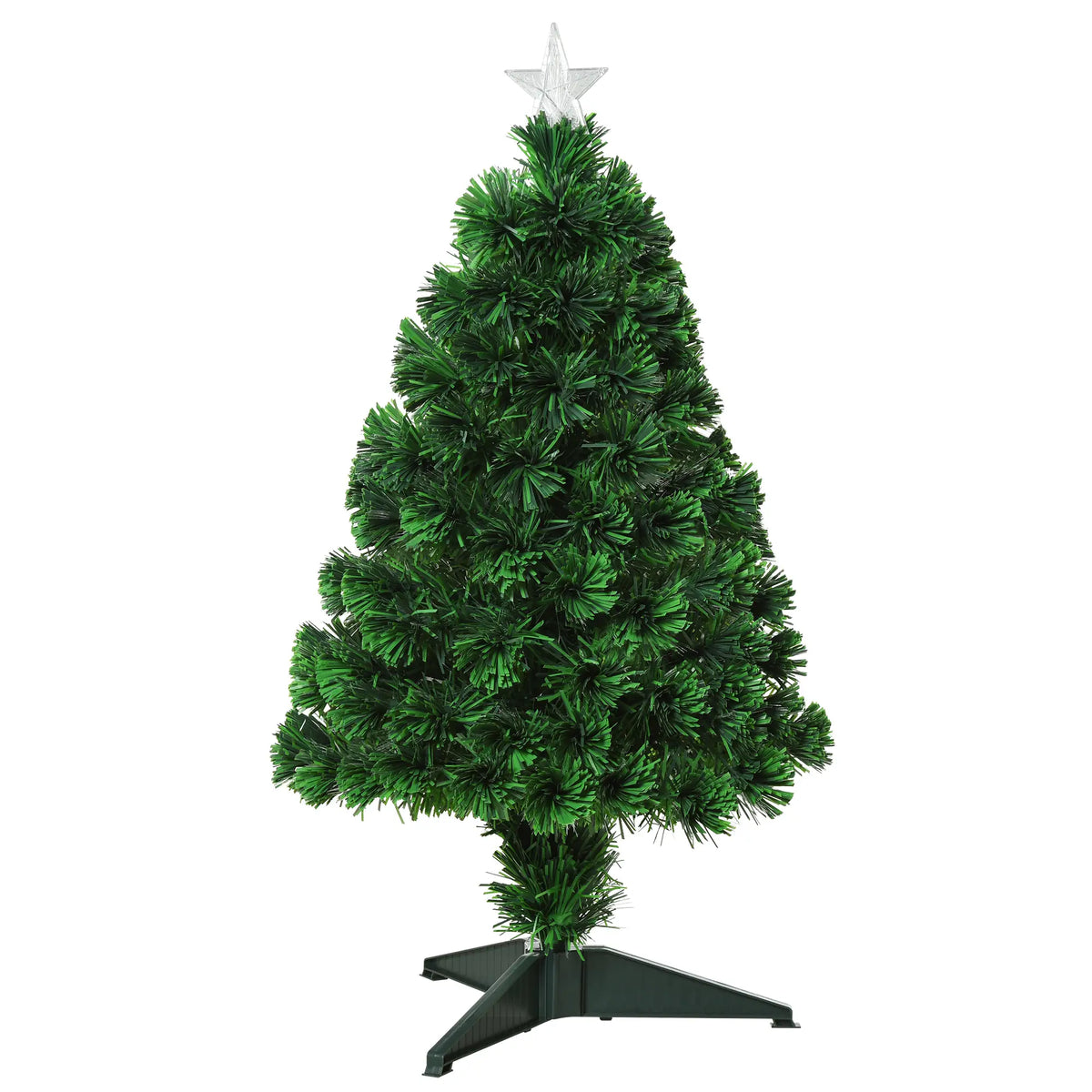 2.5FT Prelit Artificial Christmas Tree, Fiber Optics, Green Artificial Christmas Trees at Gallery Canada