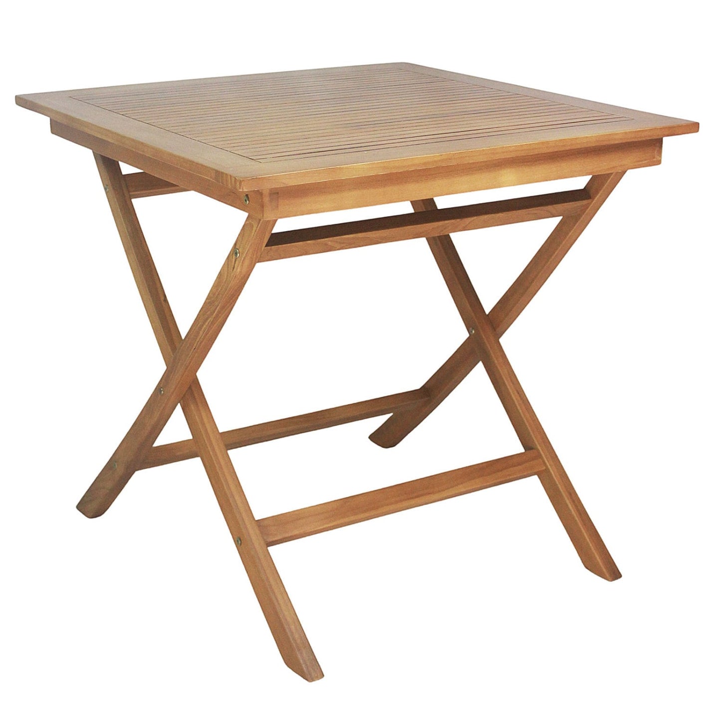 32-Inch Square Solid Teak Wood Patio Dining Table for 4 Patio Dining Tables Natural at Gallery Canada
