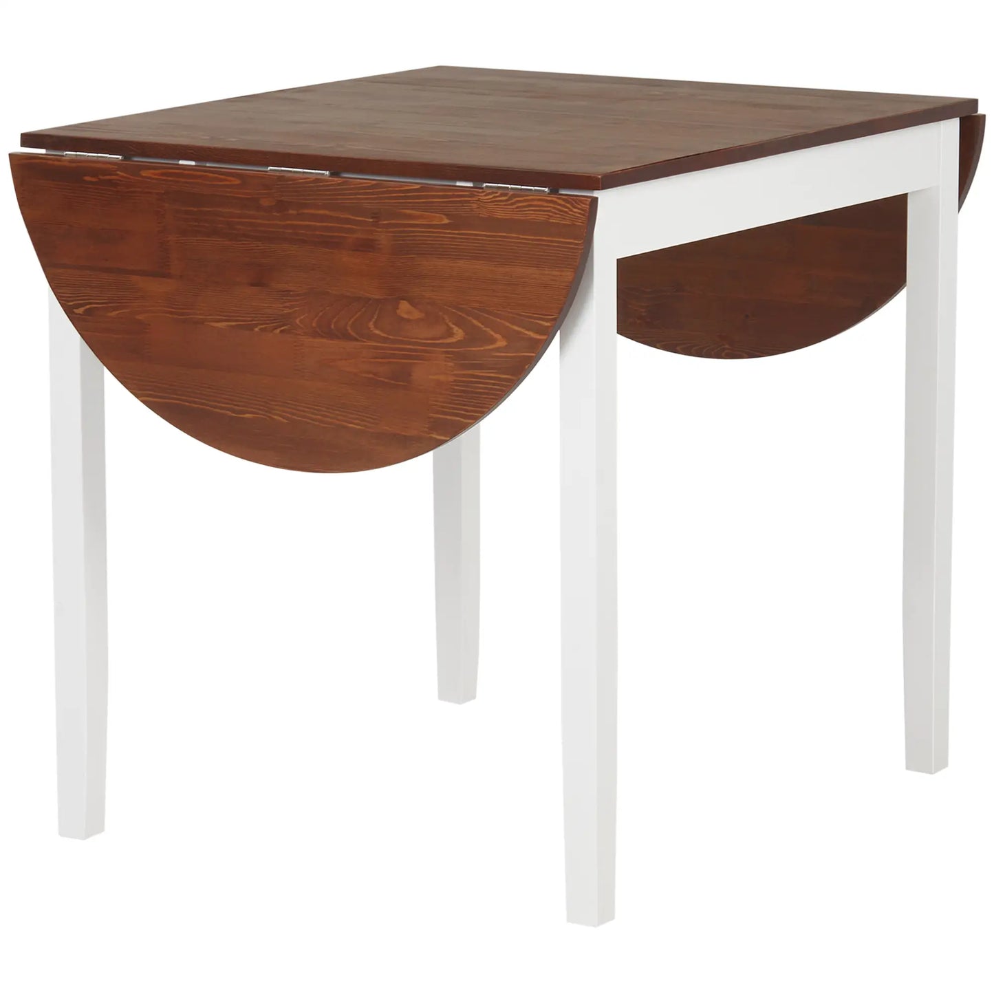 Solid Wood Drop Leaf Kitchen Table, Folding Dining Table, Brown Bar Tables & Dining Tables at Gallery Canada