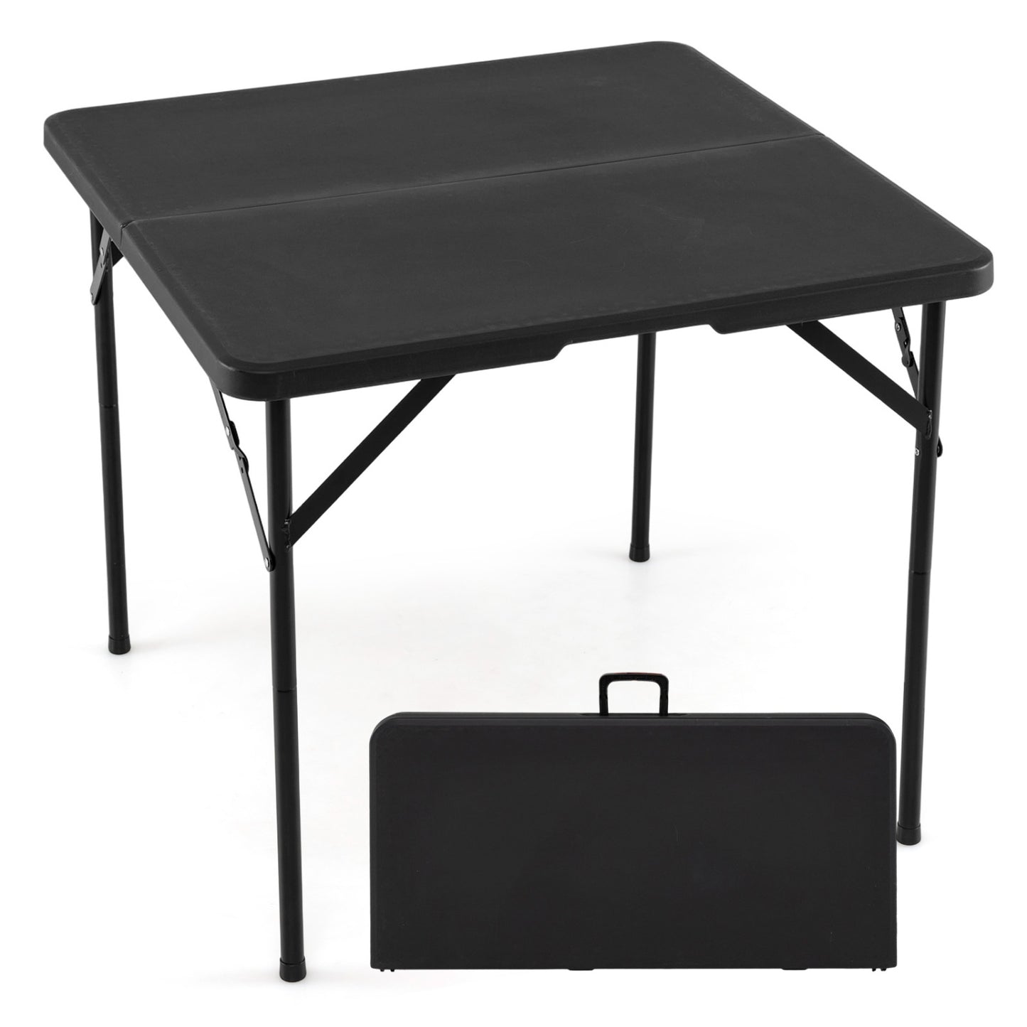 34" Square Foldable Card Table, Black Picnic Tables at Gallery Canada