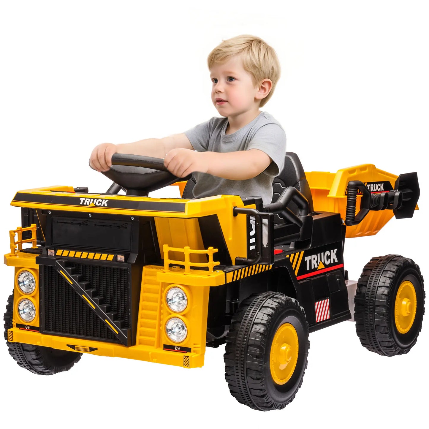12V Kids Ride On Dump Truck, Construction Vehicle, Electric Dump Bed Kids Ride On Excavators at Gallery Canada