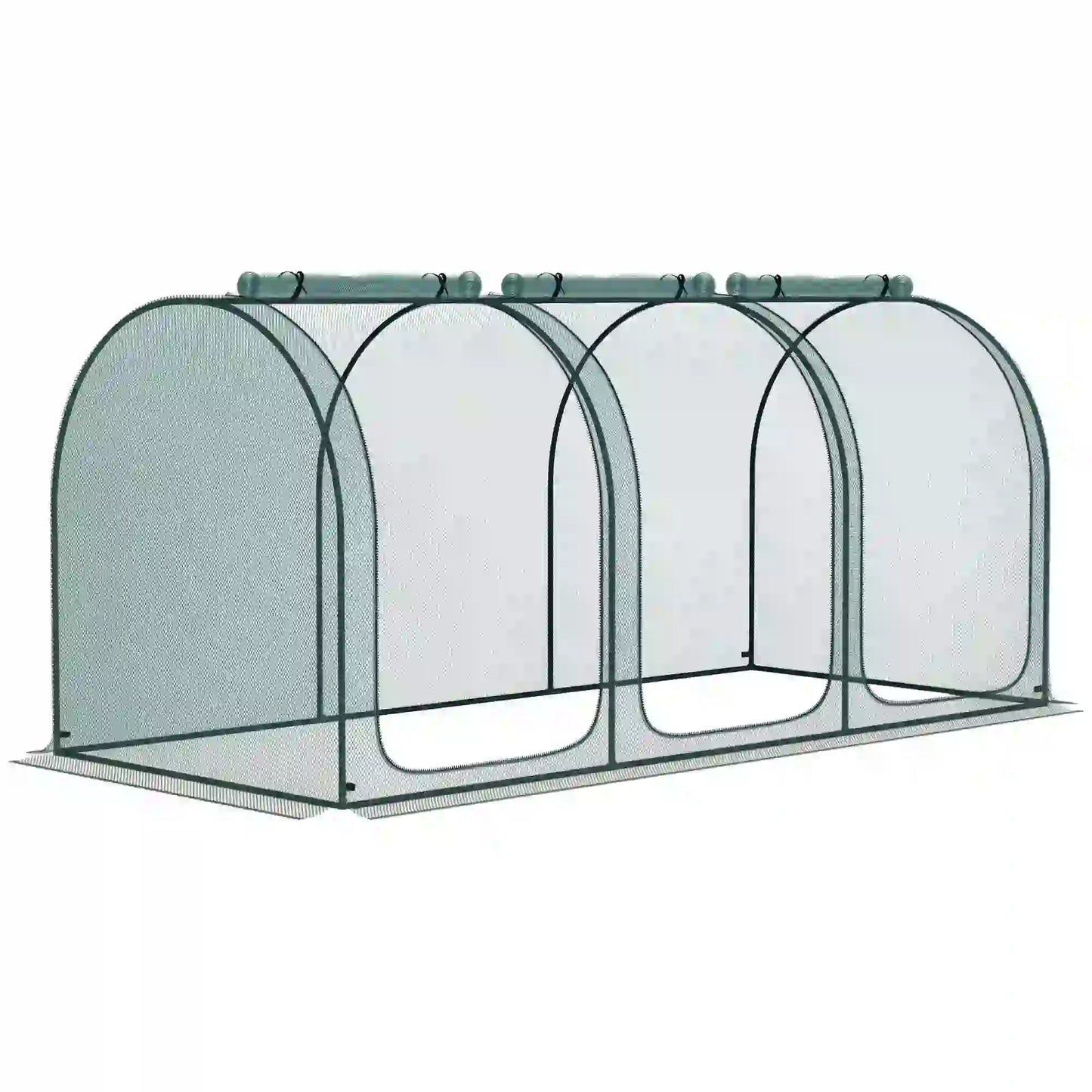 9' x 4' Crop Cage, Garden Plant Protector, 3 Zippered Doors, 4 Stakes Walk In Greenhouses at Gallery Canada