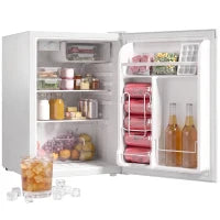 2.6 Cu Ft Mini Fridge, Compact Refrigerator, White