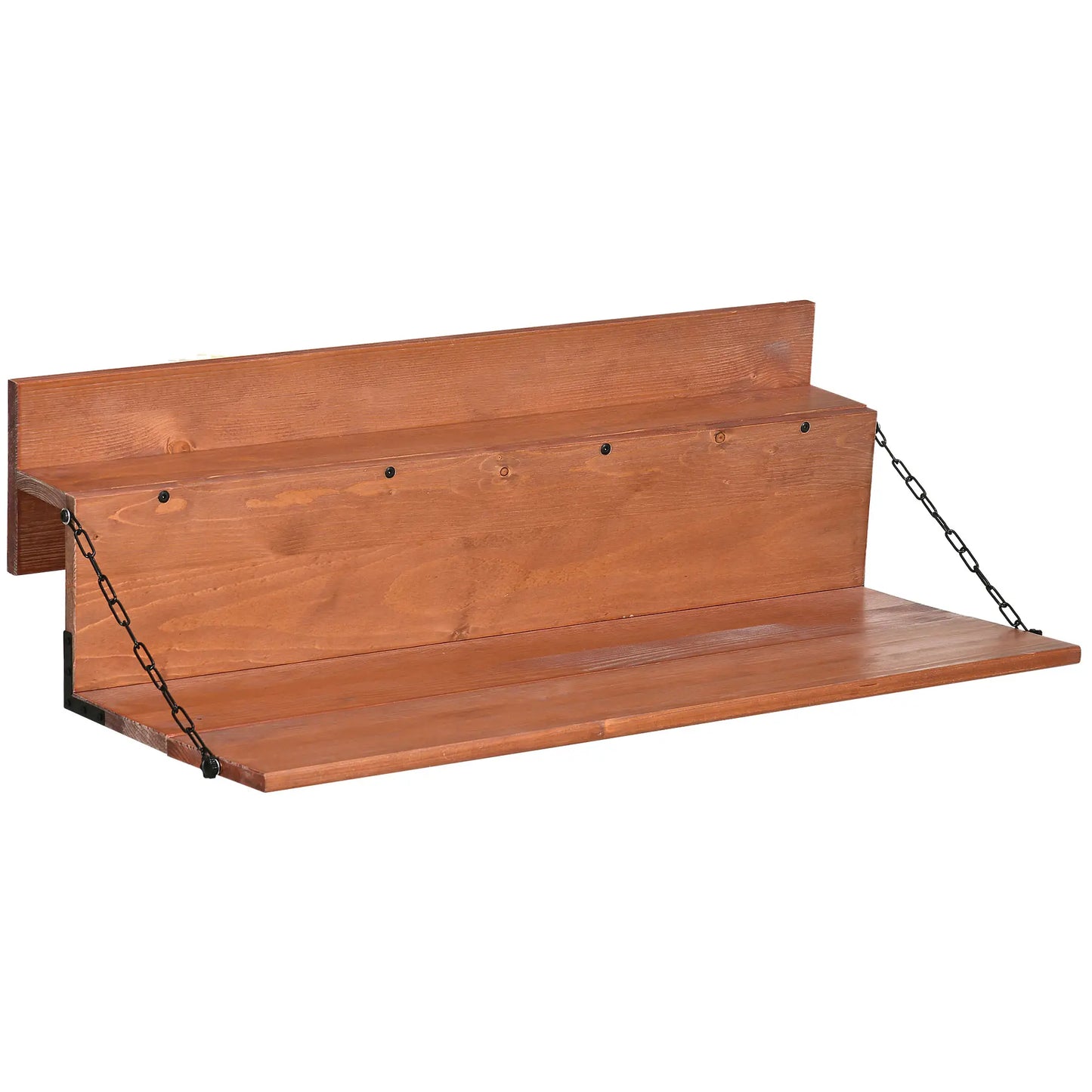 Table de Balcon Pliable, Bureau Pliable Épicéa, 39,4 Pouces, Orange