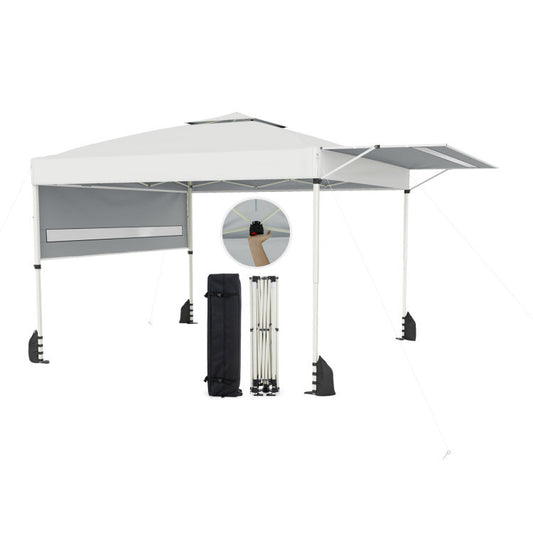 3-Piece Outdoor Adventure Bundle: Pop Up Canopy Tent 20Qt Cooler and Oversized Loveseat Camping White at Gallery Canada