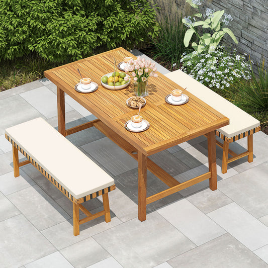 3-Piece Patio Dining Set, Farmhouse Furniture For 4 Patio Dining Sets Options at Gallery Canada
