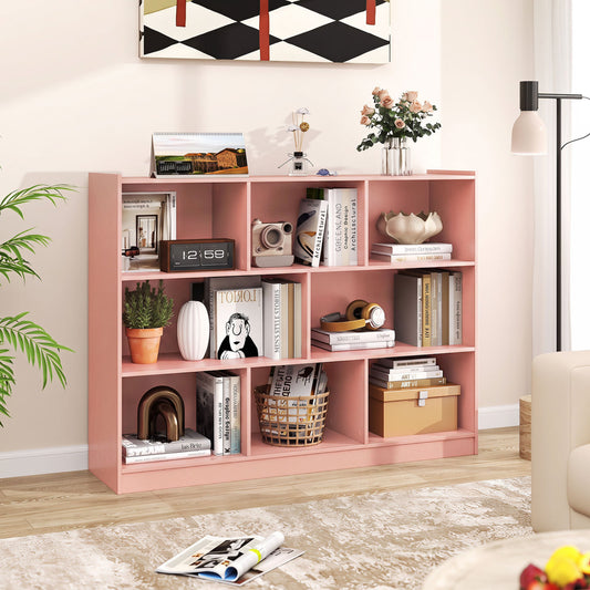3-Tier 8-Cube Open Bookcase, Pink Bookcases Pink at Gallery Canada