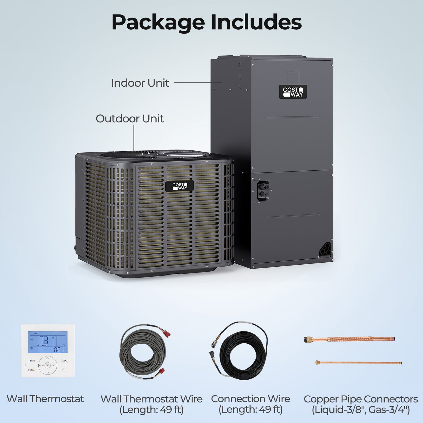 3 Ton 19 SEER2 Central Air Conditioner Heat Pump System Mini Split Air Conditioners at Gallery Canada