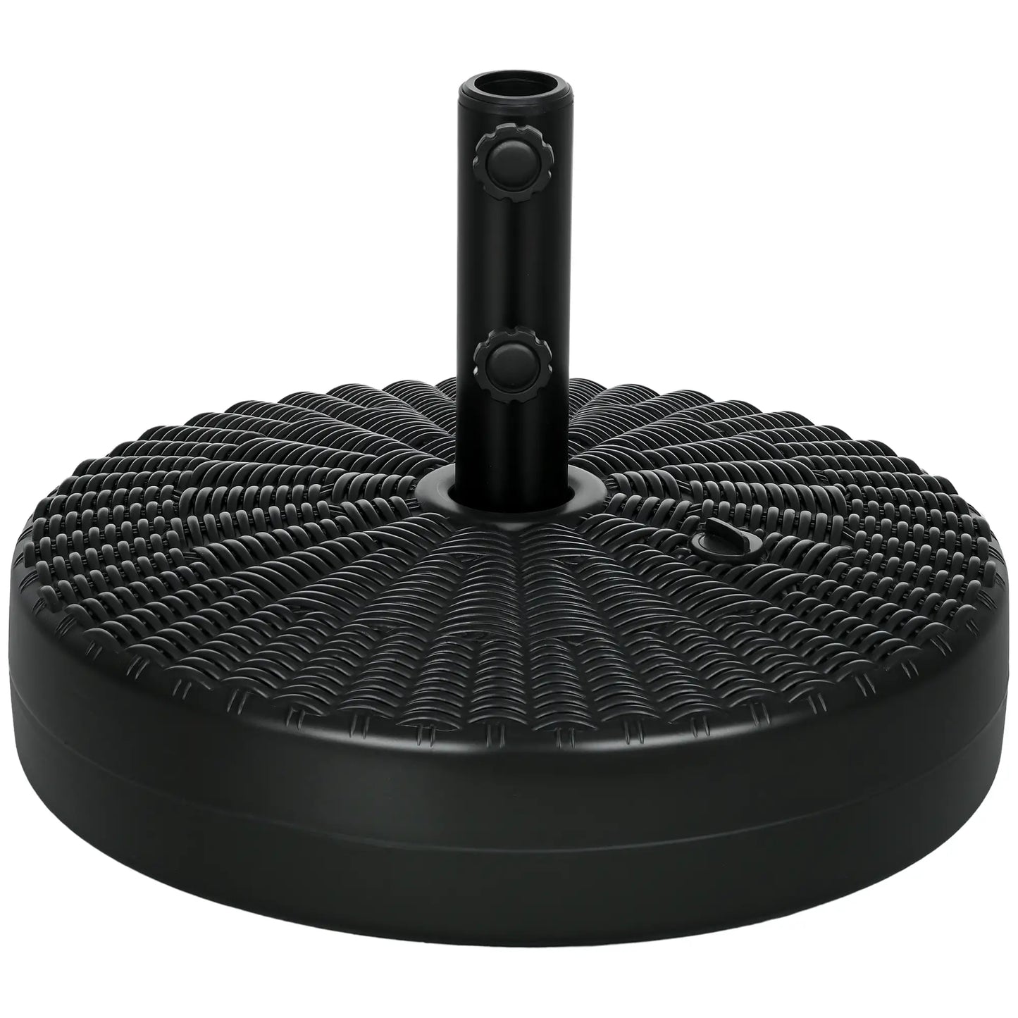 Heavy Duty Fillable Umbrella Base, Steel Pole, Round Stand, Black Umbrella Bases at Gallery Canada