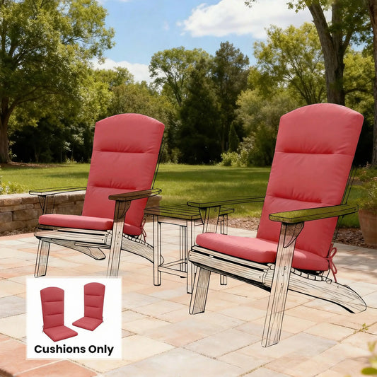 Adirondack Chair Replacement Cushion, Wine Red Patio Chair Cushions Wine Red at Gallery Canada