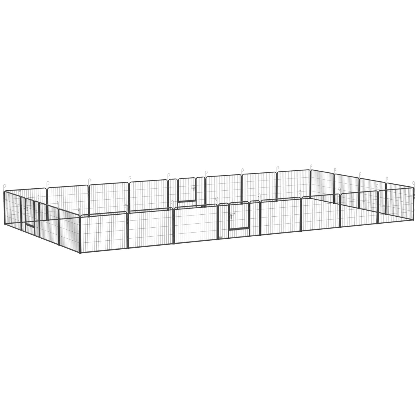 24 Panel 24" Height Dog Playpen, Small Medium Dogs, Grey Houses, Kennels & Pens at Gallery Canada