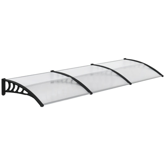 Awning Door Canopy, 119.3" x 37.8", Polycarbonate Front Door Outdoor Patio Cover for UV Protection, Clear at Gallery Canada