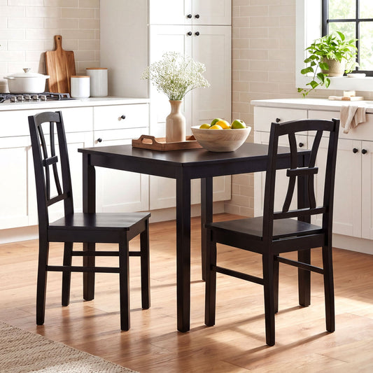 Set of 2 Dining Chairs, 400 lbs, Black Dining Chairs Black at Gallery Canada