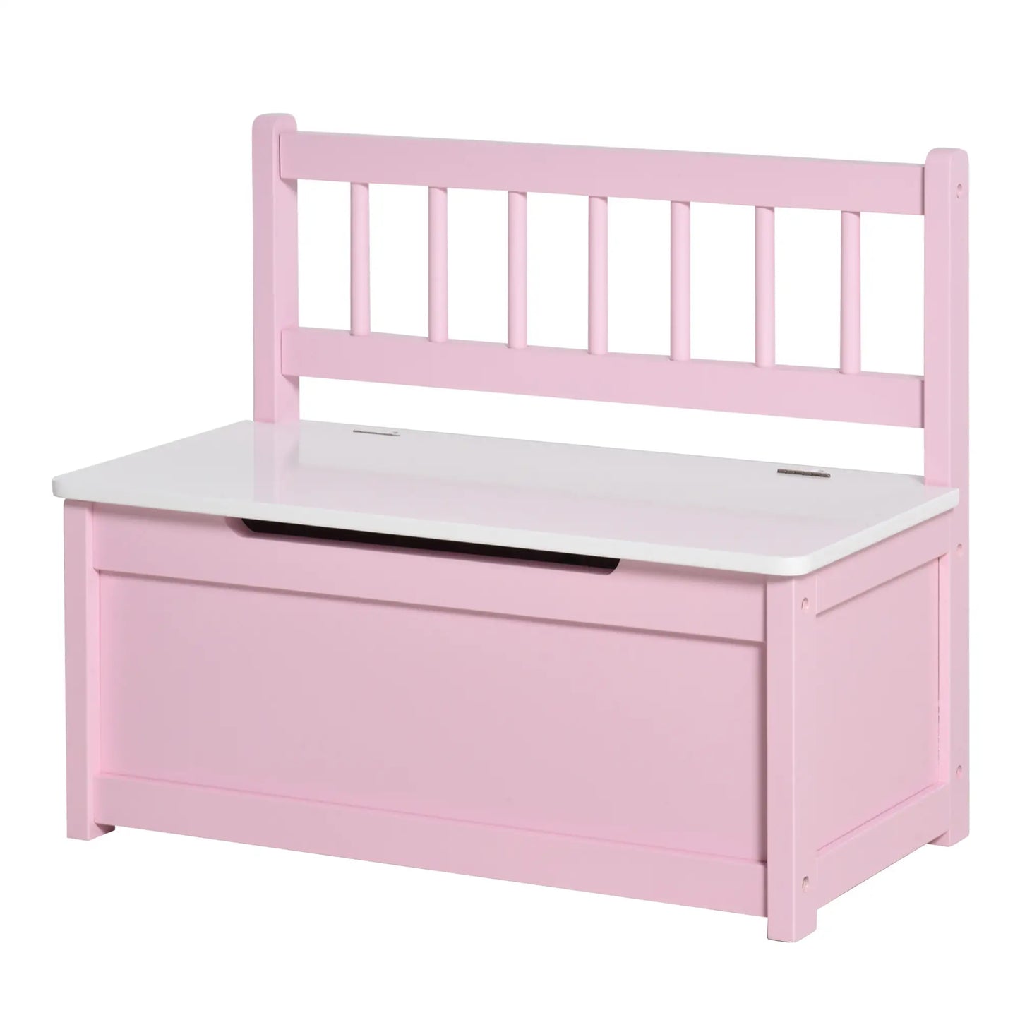 2-in-1 Wooden Kids Toy Box, Storage Bench Seat, Pink Baby & Kids Storage at Gallery Canada
