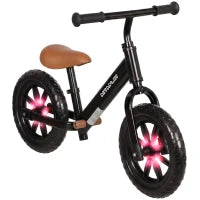 Balance Bike, Adjustable Seat and Handlebar, 2-5 Years Old, Black