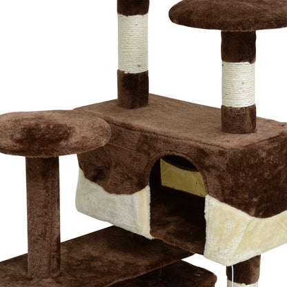 52" Cat Tree Scratching Large Kitten Play House Multi-Level Activity Center Pet Furniture at Gallery Canada