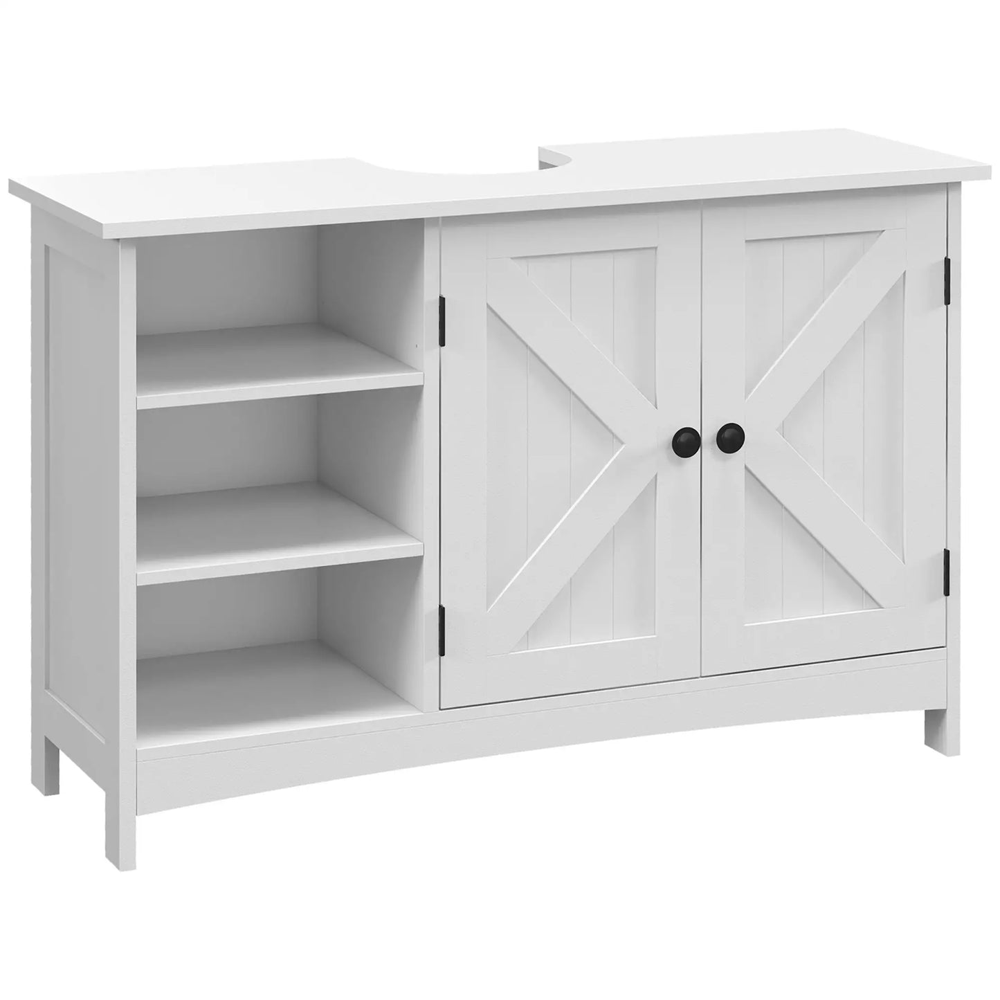 Bathroom Vanity Cabinet, Under Sink Storage, Double Doors, White Sink Cabinets at Gallery Canada