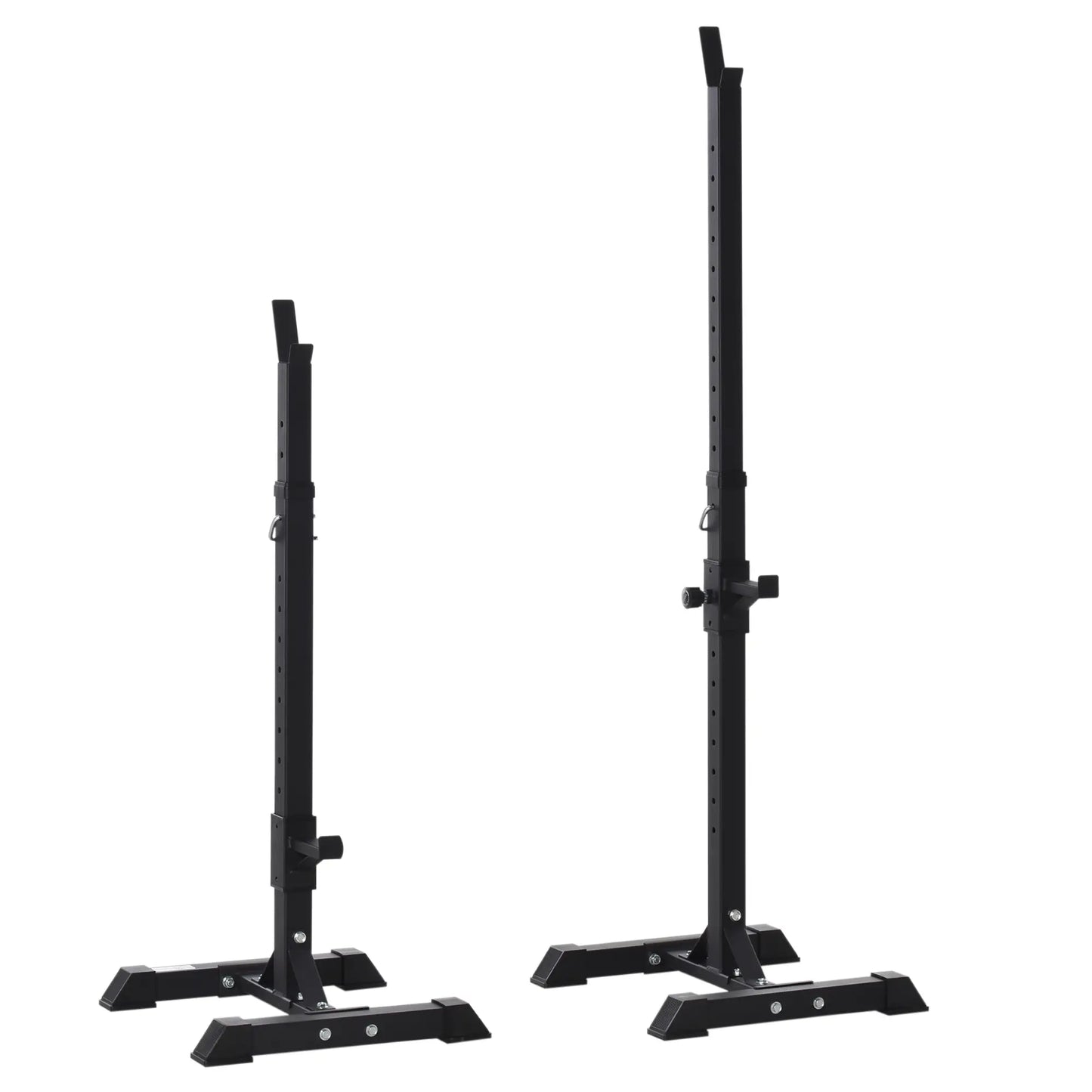 Adjustable Power Squat Stand, 2 Bars Barbell Holder, Black Power Towers at Gallery Canada