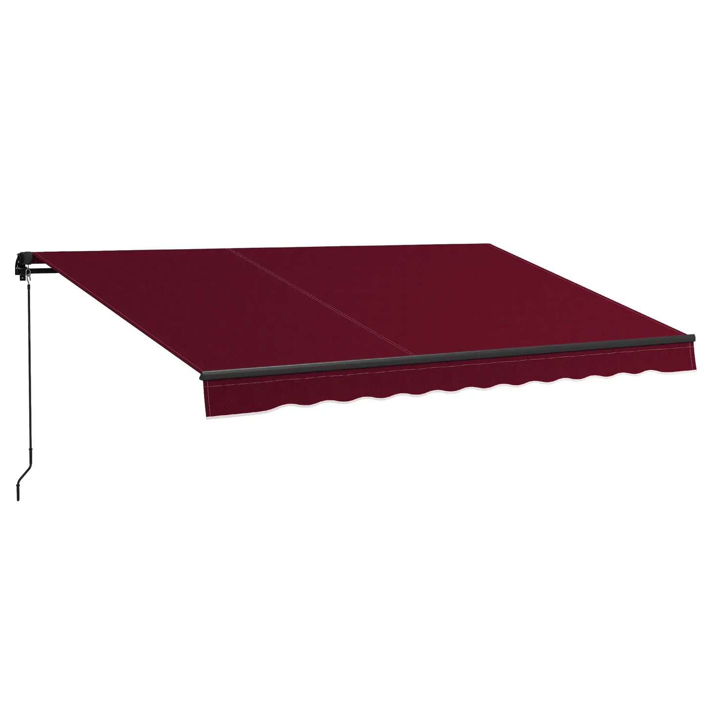 13' x 10' Retractable Awning, UV Resistant Sunshade, Wine Red Window Awnings at Gallery Canada