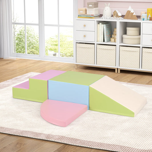 4-Piece Climb And Crawl Foam Block Play Set, Pink Baby Gyms & Playmats Pink at Gallery Canada