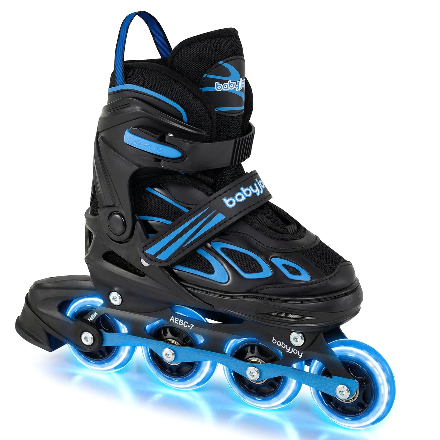 4 Sizes Adjustable Blade Roller with Light-up Wheels for Youth, Blue Toy Sports Blue at Gallery Canada
