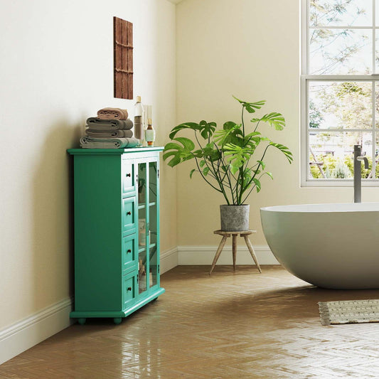 3-in-1 Bath & Storage Combo: Tall Cabinet Shower Bench & Buffet Sideboard Floor Cabinets Options at Gallery Canada