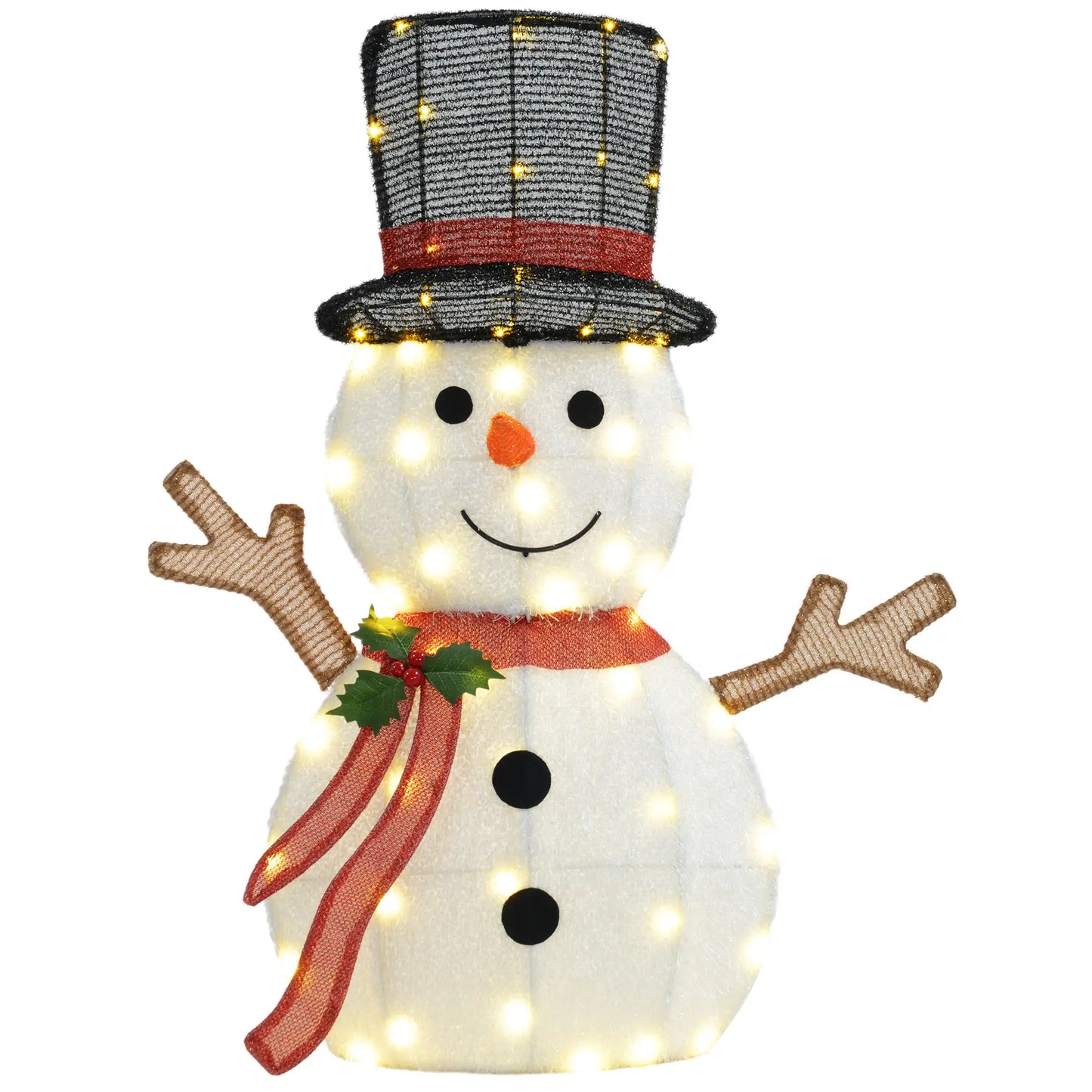 Lighted Snowman Yard Decoration, Indoor Outdoor, White Christmas Decorations at Gallery Canada