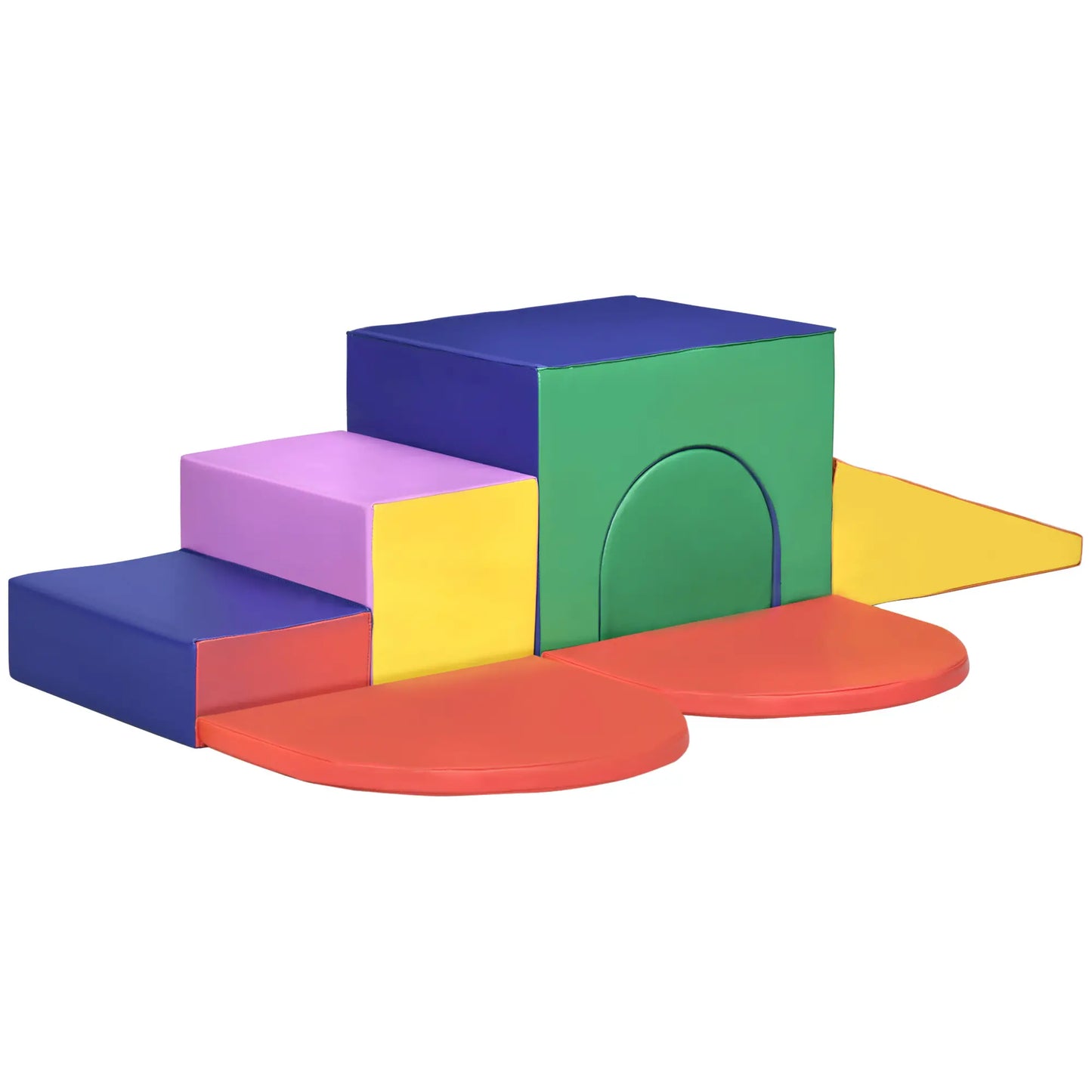 7-Piece Soft Play Foam Climbing Blocks for Toddlers, Kids Educational Toys, Multicolored Baby Gym & Playmats at Gallery Canada