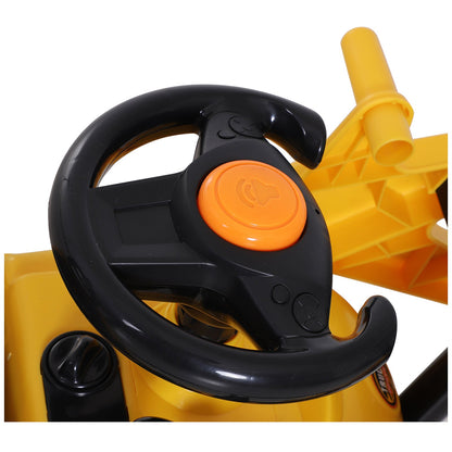 Ride-On Toy Bulldozer with Bucket Horn Steering Wheel Storage Toddlers for 3 years old, Yellow at Gallery Canada