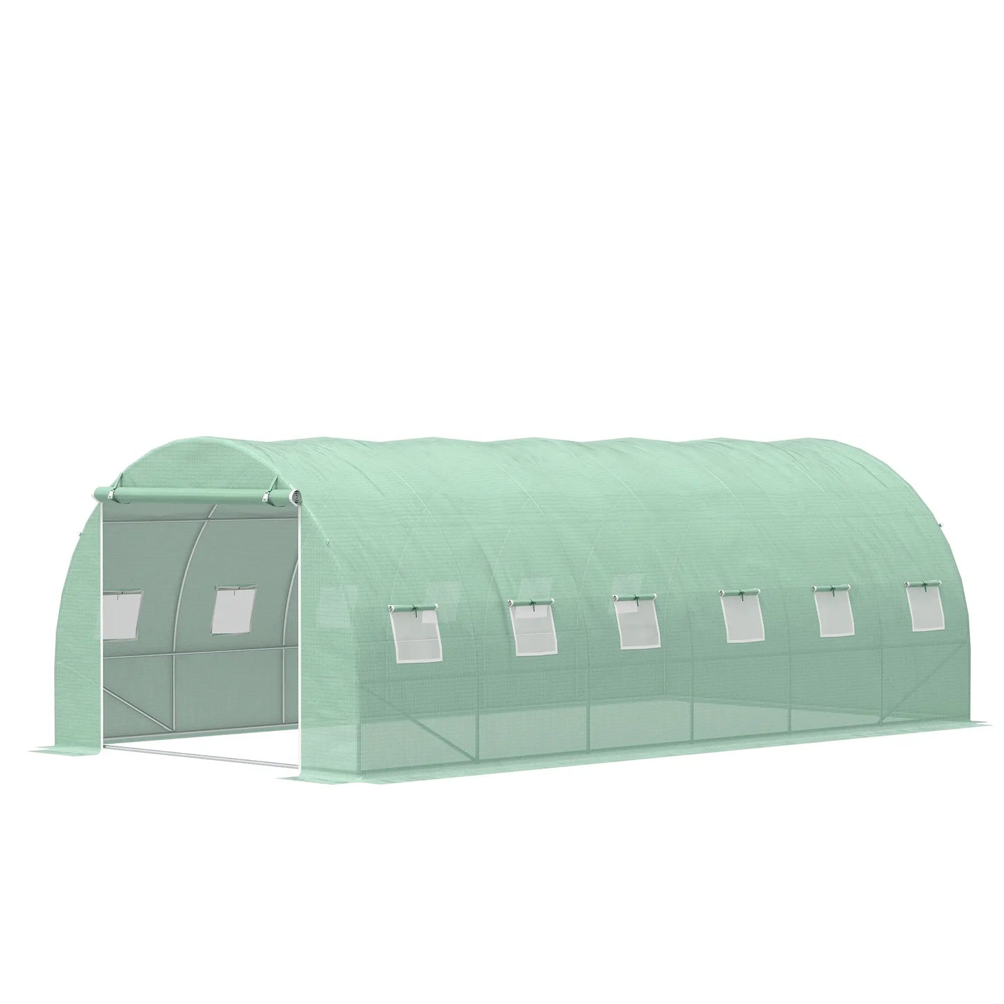 19.7' x 9.8' x 6.6' Walk-In Greenhouse, Plant Growing Tent, Green Walk In Greenhouses at Gallery Canada