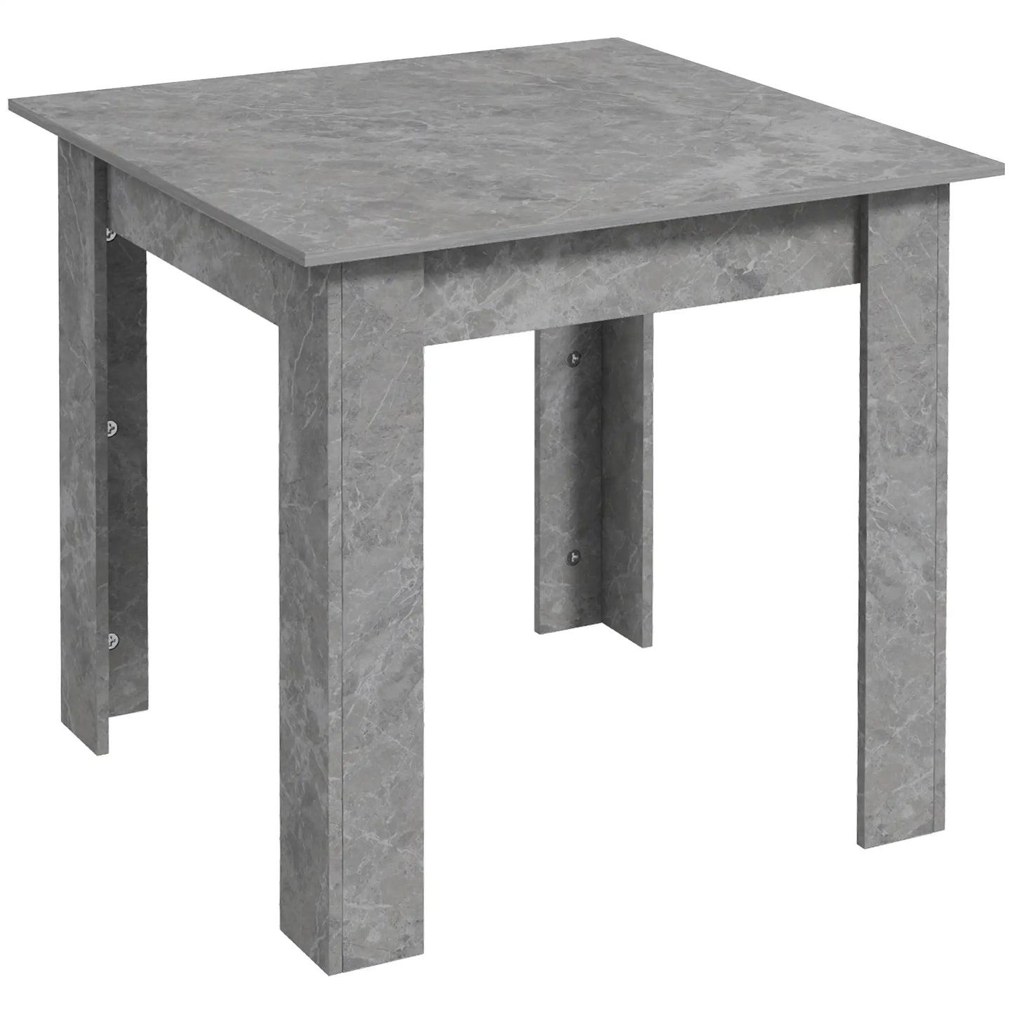 Square Dining Table, Modern Faux Cement Effect, Small Kitchen Table, Cement Grey Dining Tables at Gallery Canada