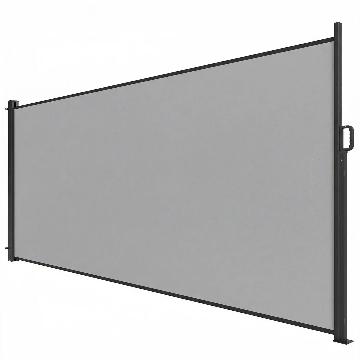 Retractable Side Awning, 165" x 73", Water-Resistant, UV 50+, Light Grey Side Awnings at Gallery Canada