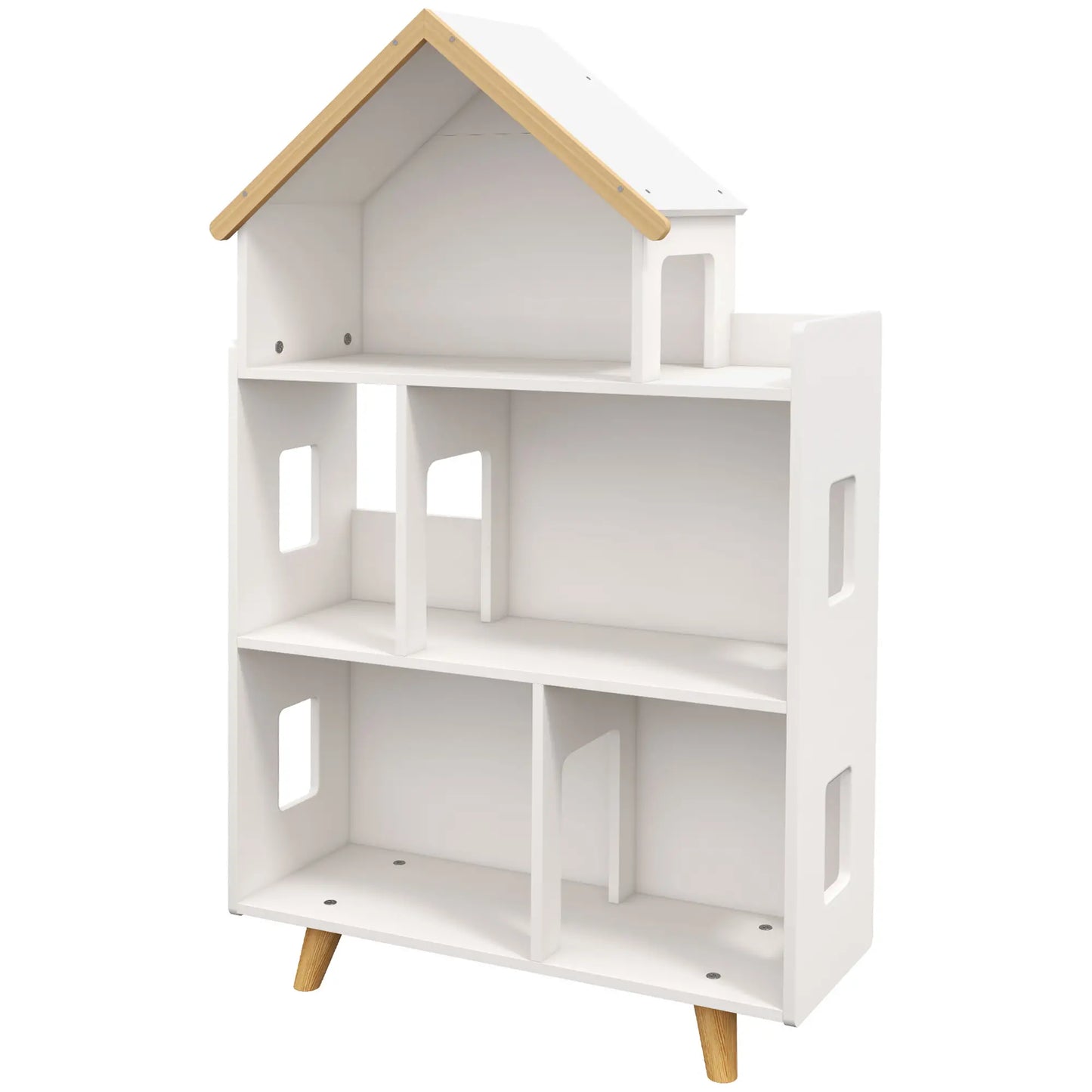Toy Storage Organizer, 3-Tier Kids Bookshelf, White Small Bookshelves at Gallery Canada