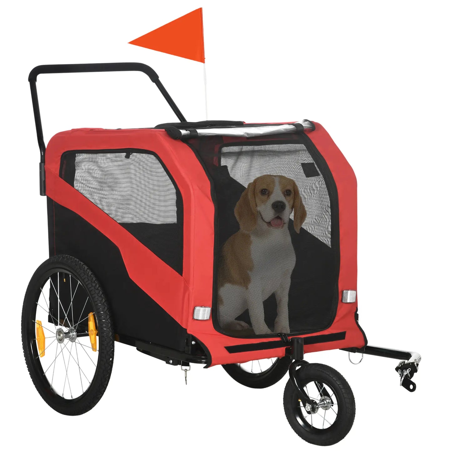 2-in-1 Dog Bike Trailer, Large, Red Dog Bike Trailers & Strollers at Gallery Canada