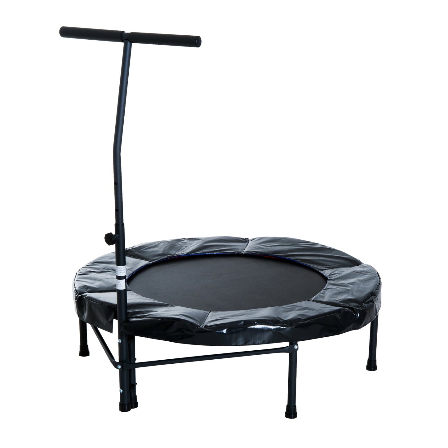 39" Mini Exercise Trampoline Indoor Fitness Rebounder w/ Adjustable T-Bar Black at Gallery Canada