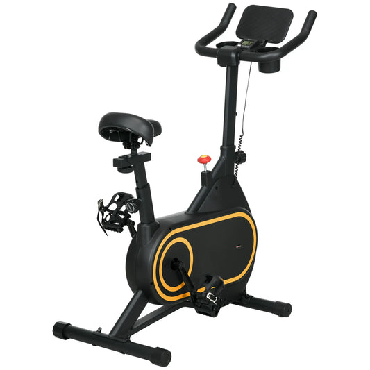 Magnetic Resistance Exercise Bike, LCD Display, Low Noise, Indoor Cycling Bike Exercise & Stationary Bikes Black at Gallery Canada