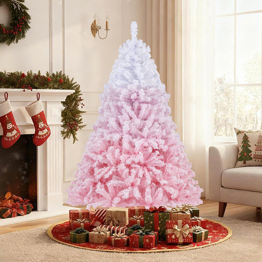6 FT Artificial Christmas Tree, Warm White LED Lights, 8 Modes, Pink Christmas Tree Pink at Gallery Canada