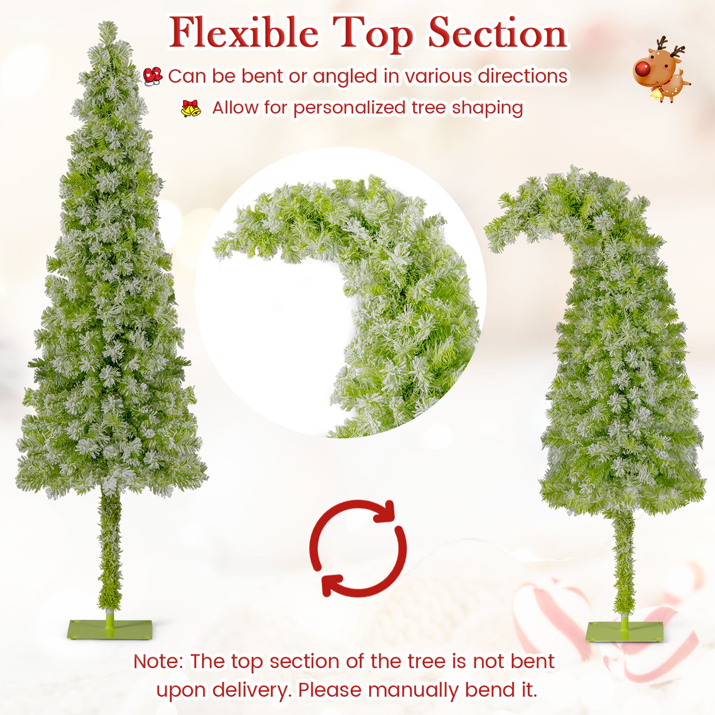 5 FT Christmas Tree, Bendable Top, 216 Branch, Green Christmas Tree at Gallery Canada