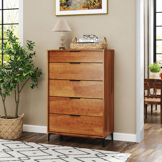 5-Drawer Dresser, Interlock System, Cherry Dressers & Chests Cherry at Gallery Canada