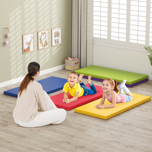 5 Pack 2 Inch Toddler Thick Rest Nap Mats, Rainbow Yoga & Gym Mats Options at Gallery Canada
