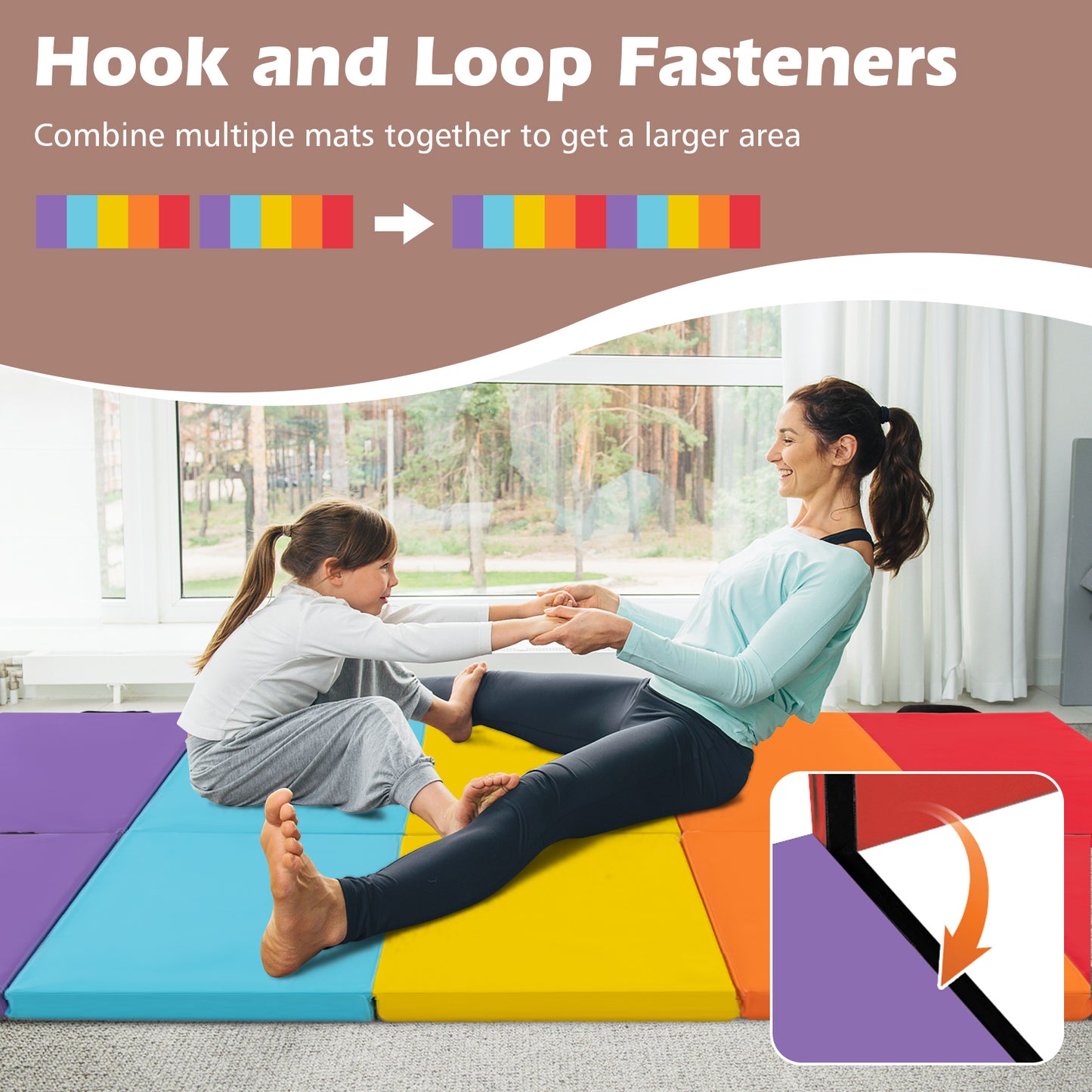5-Panel Folding Gymnastics Mat for Kids, Red Yoga & Gym Mats at Gallery Canada